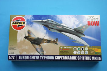 EUROFIGHTER TYPHOON & SUPERMARINE SPITFIRE MKIIA (THEN & NOW) MODEL SET